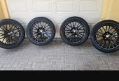 RS spyder Porsche Genuine 21 inch black set with Pirelli tires