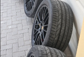 RS spyder Porsche Genuine 21 inch black set with Pirelli tires