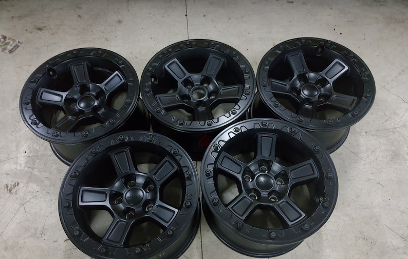 5PCS 100% ORIGINAL MOPAR JPP PERFORMANCE BEADLOCK CAPABLE RIMS FOR JEEP WRANGLER SIZE 17 X 8.5