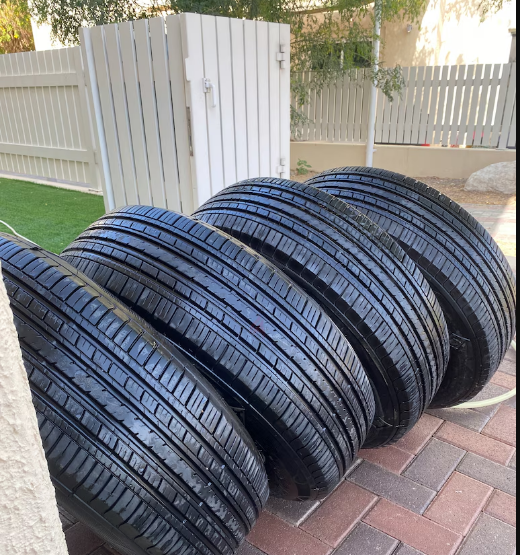 4 rims with tires