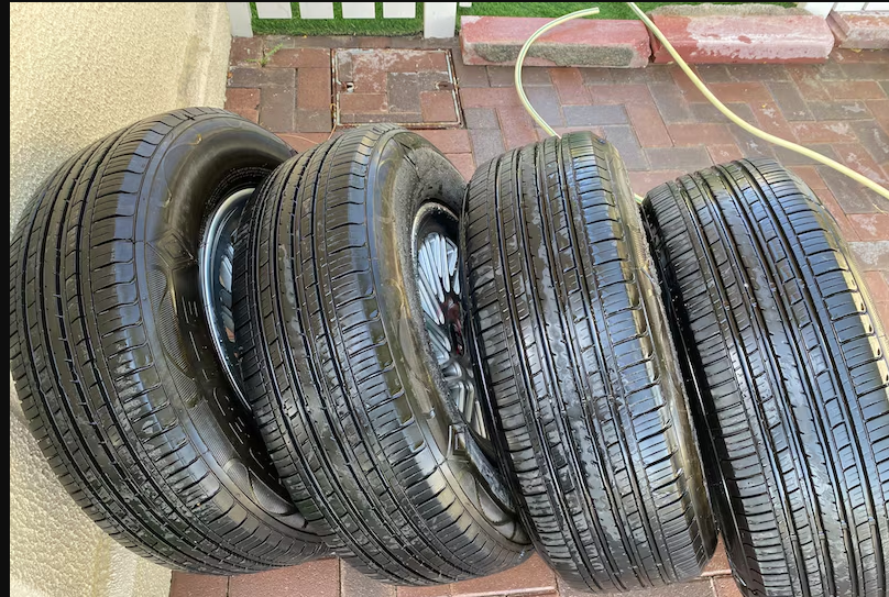 4 rims with tires