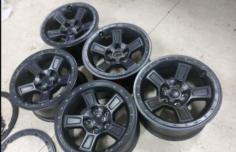 5PCS 100% ORIGINAL MOPAR JPP PERFORMANCE BEADLOCK CAPABLE RIMS FOR JEEP WRANGLER SIZE 17 X 8.5