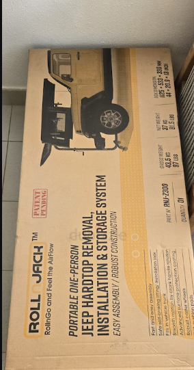Roll n jack hard top lift for Wrangler