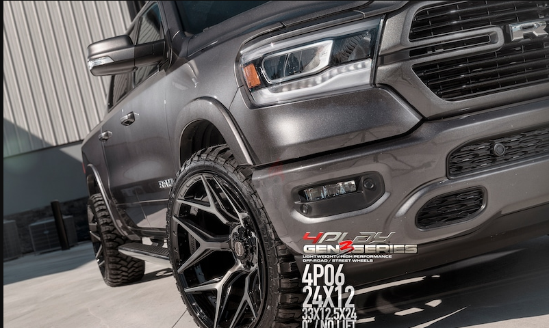 24” Rims with tires new set for trucks