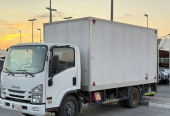 2019 ISUZU-REWARD-NPR – Dry Van With Hydraulic Gate – Gcc Specs – EMI 1900 Aed PM