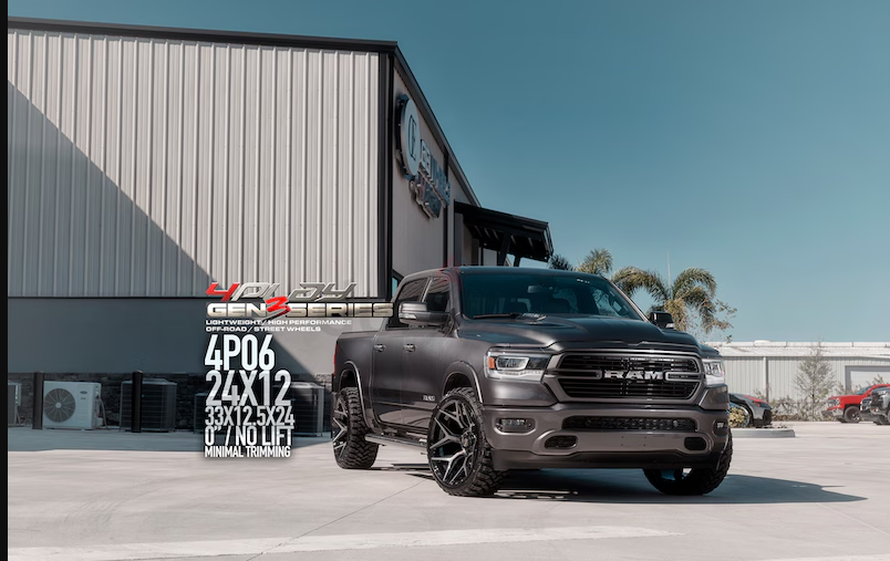 24” Rims with tires new set for trucks