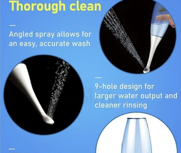 WaterPulse 450ml Hygienic Portable Travel Shattaf to Use for Easy Cleaning