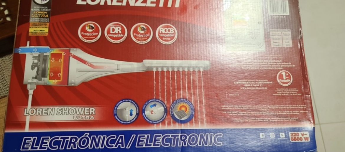 Electronic shower heater