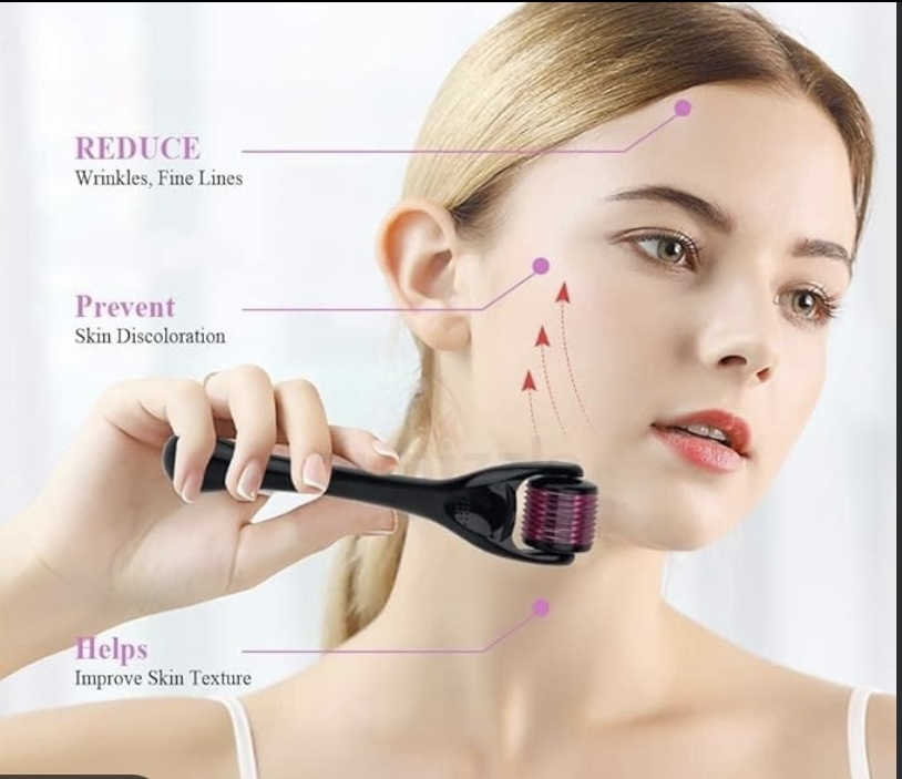 Tools Derma Roller 0.5mm with 540 Titanium Needles : Skin Rejuvenation, Hair Growth, and Cellulite