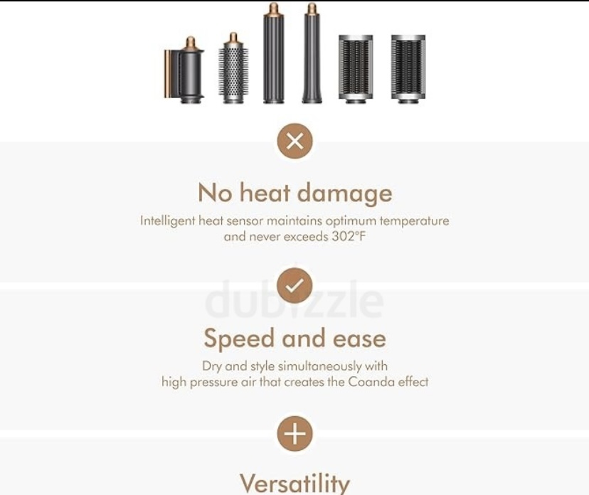 Dyson Airwrap™ Multi-Styler Complete Long Barrel, Nickel/Copper UK spec