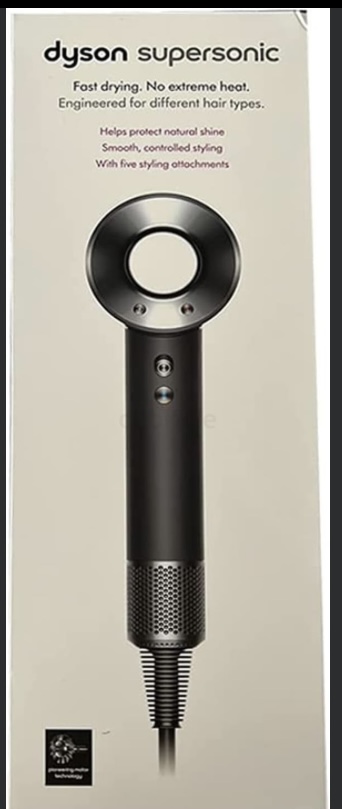 Dyson Hairdryer Supersonic HD08 Black Nickel Origin 1 Attachments