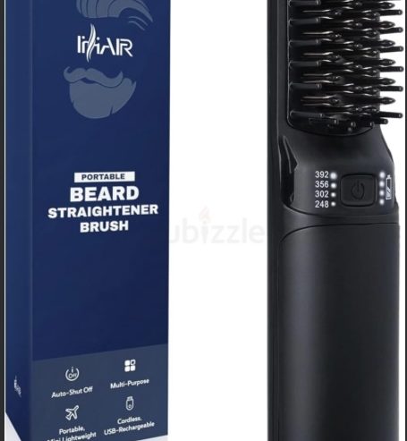 Premium Rechargeable Beard Mini Straightener Brush