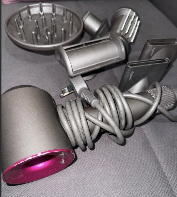 Dyson supersonic dryer with all attachments