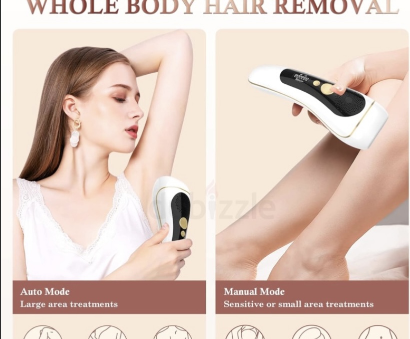 Laser Hair Removal for Women and Men, IPL Hair Removal with Ice Cold Function