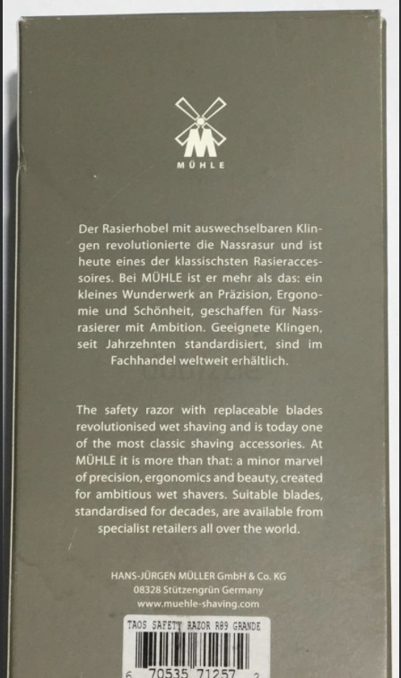 Shaving razor for men