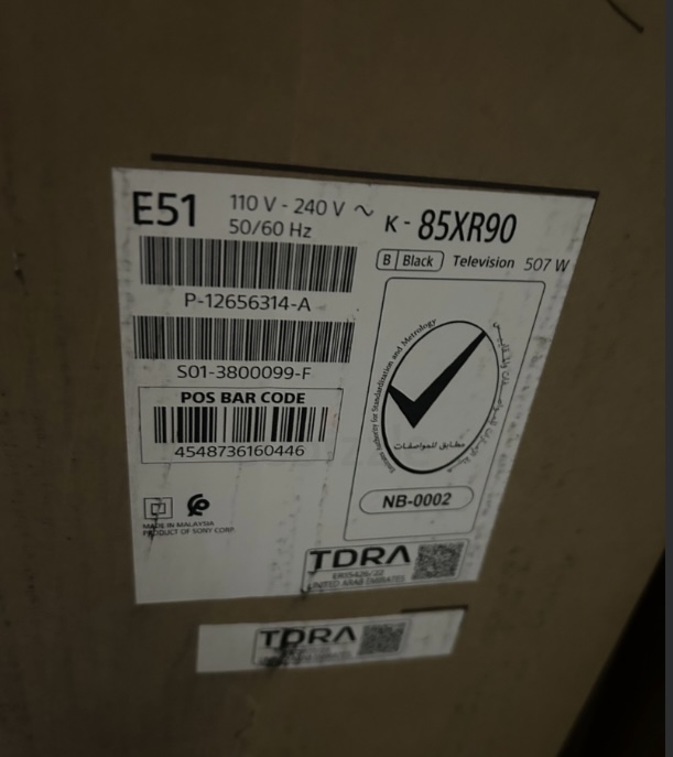 Sony Bravia 85inches Brand new box packed