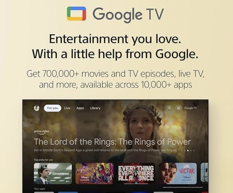 Sony BRAVIA 65 Inch Smart TV / 4K / Ultra HD / HDR / Smart Google / Home Delivery