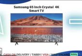 Samsung 65 Inch Smart TV / Crystal UHD / 4K / With Warranty