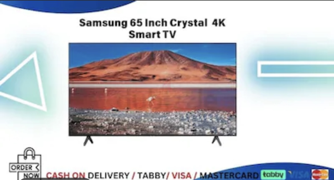 Samsung 65 Inch Smart TV / Crystal UHD / 4K / With Warranty