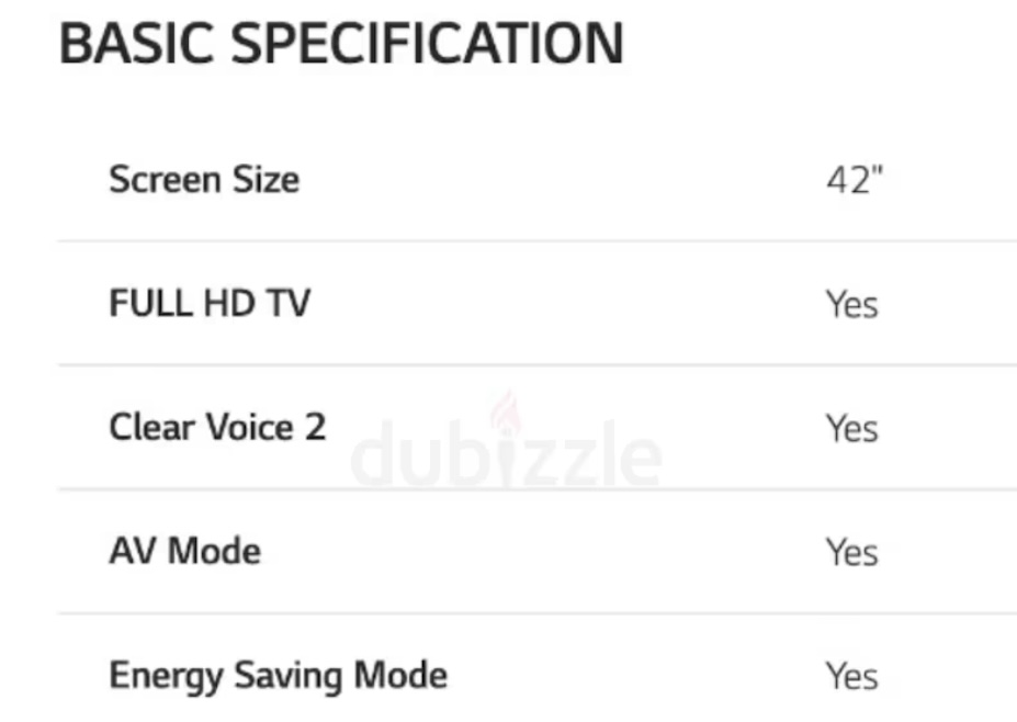 LG 42 full HD