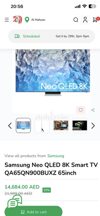 Samsung Neo Qled 65 inch 900B brand new