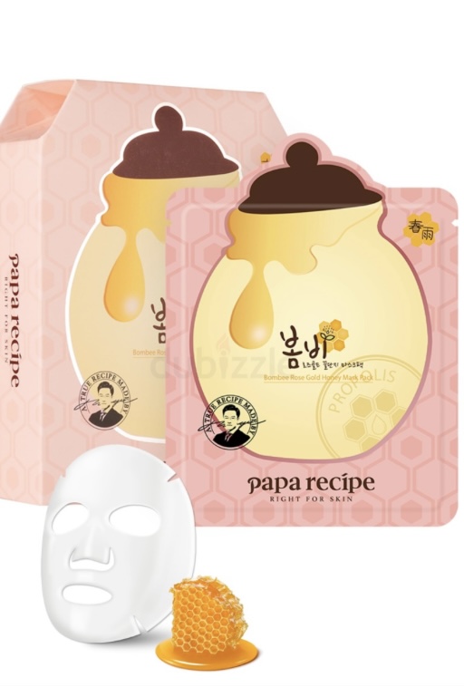 Papa recipe bombee rose gold honey sheet mask