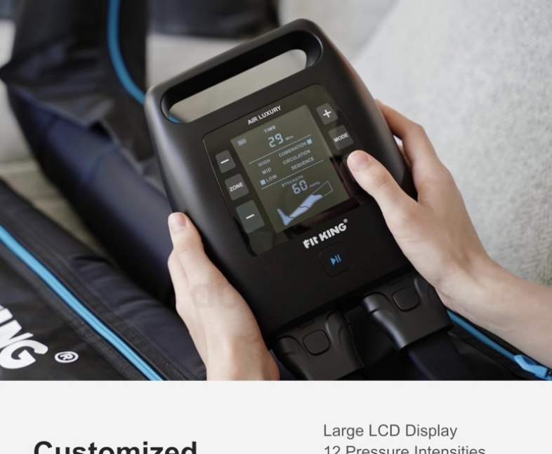 908 – FIT KING Upgraded Recovery System, Cordless Full Leg Massager with Dynamic Air Compression