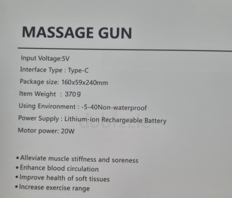 Massage gun black