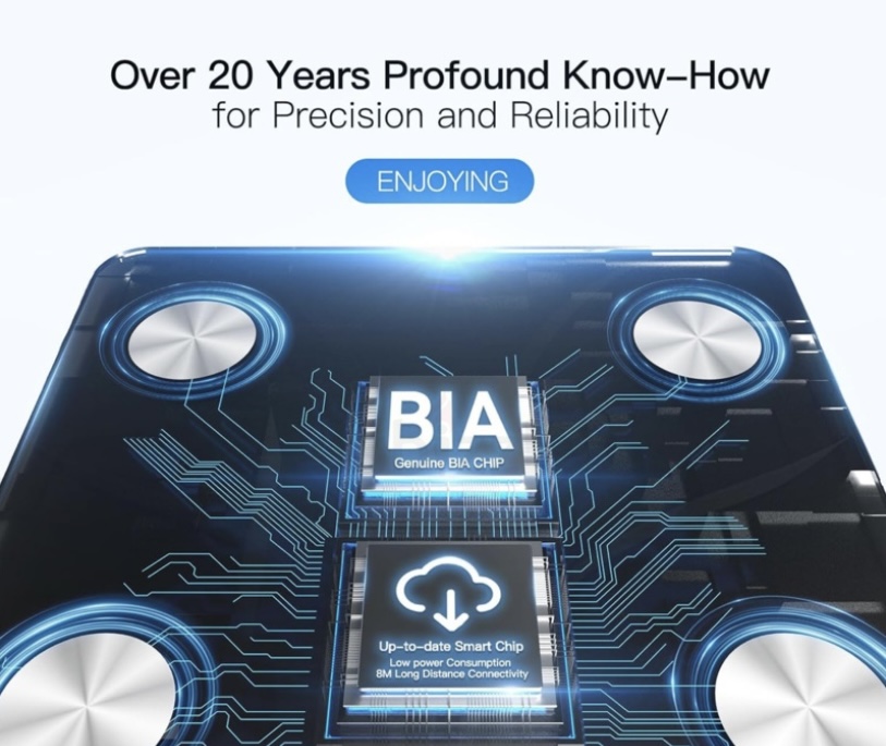 Vitafit Smart Bathroom Scale for Body Weight and Fat