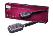 Philips Bhh880/00 Stylecare Essential Heated Straightening Brush with 2 Pin Black Purple