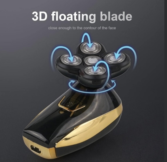 Ouna Mens Whole Body Wash Electric Shaver Head Shaver Multifunction LCD Digital Display Shaver Set