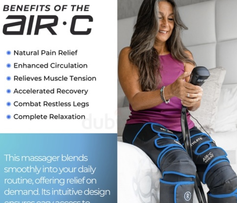 Air-C Leg Massager Customisable, Powerful and Intuitive Air Compression Technology