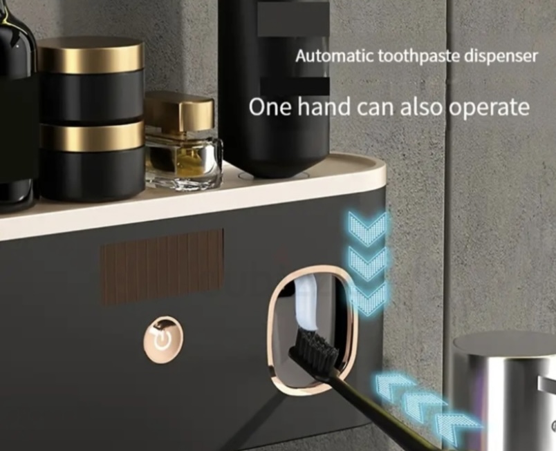 Smart UV Sterilization Toothbrush Holder with Toothpaste Dispenser