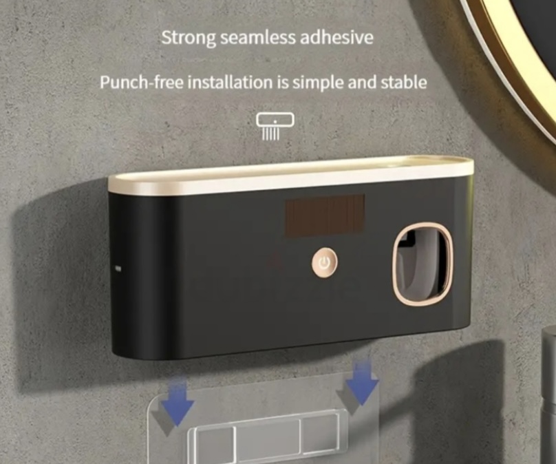 Smart UV Sterilization Toothbrush Holder with Toothpaste Dispenser