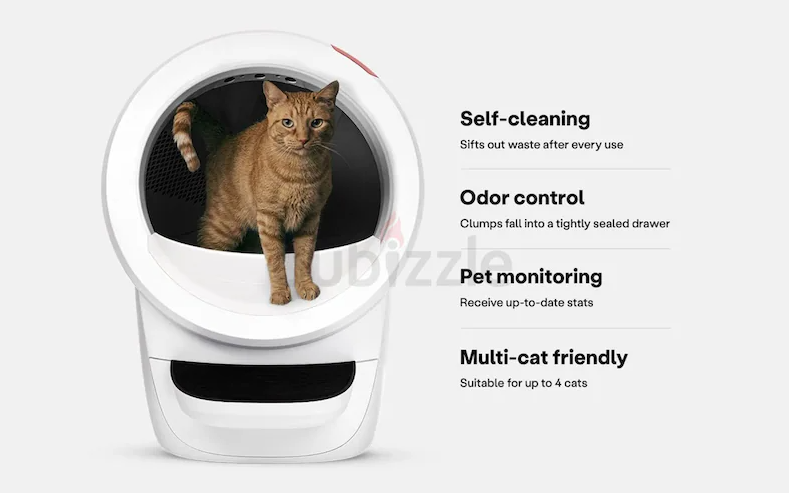 Whisker Litter-Robot 4 – Automatic Smart Cleaning Cat Litter Robot / APP Control / Multiple Cats