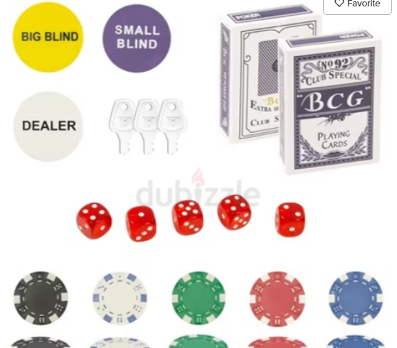 Premium Poker Chips 500 p without number with box