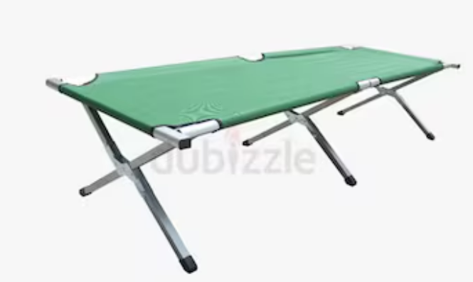 Comfortable Camping Bed in Green Color