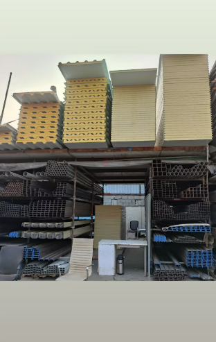 Sandwich panel and wall panels and all iron hadid