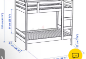 IKEA Bunk bed with IKEA mattress