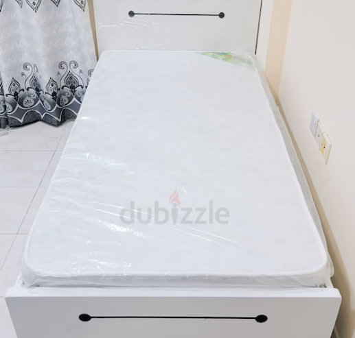 Brand new mdf single bed with medical mattress available