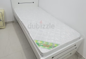 Brand new mdf single bed with medical mattress available