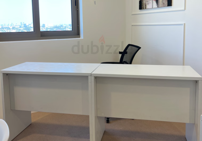 White office desk 180 cm