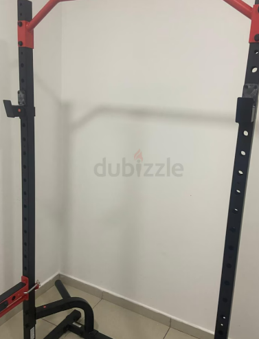 Squat rack with bench