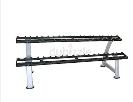 Commercial Quality 2-Tier Dumbbell Rack Stand, Weight Storage Rack for 10 pairs