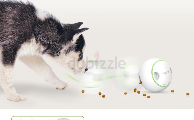 PETGEEK Interactive Dog Treat Ball, Automatic Treat