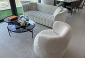 White modern sofa design