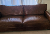 3 Seather Italian Leather Sofa – Marina Home