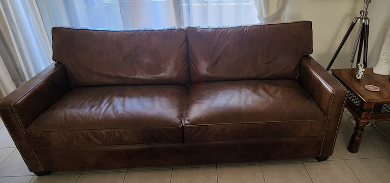 3 Seather Italian Leather Sofa – Marina Home