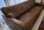 3 Seather Italian Leather Sofa – Marina Home