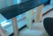 Black and Gold Marble tables set of 3 (branded)